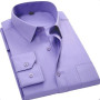 Fabio Cassani Uzun Kol Klasik Dakron Gömlek -Mor
