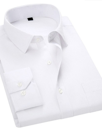 Fabio Cassani Uzun Kol Klasik Dakron Gömlek - BEYAZ